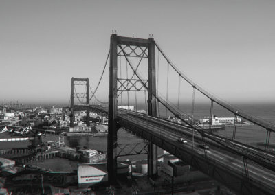 Screenshot en mode photo d'un pont évoquant le golden gate, le pont de San Francisco GTAV par le rat graphiste