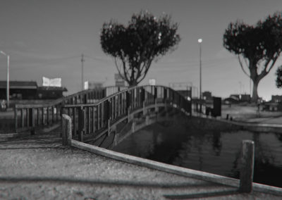 Screenshot en mode photo d'un petit pont dans un parc dans GTAV par le rat graphiste